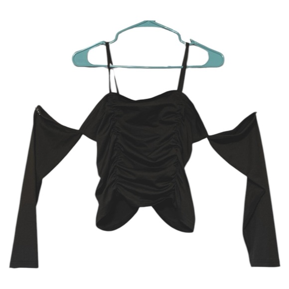 SHEIN Cold Shoulder Crop Top - Picture 3 of 6